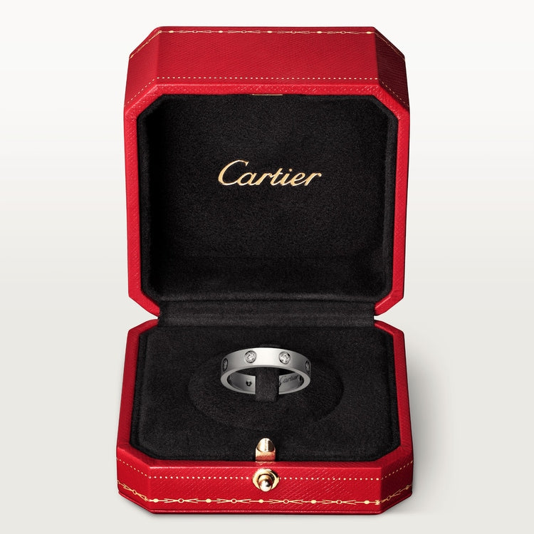 LOVE WEDDING BAND, 8 DIAMONDS