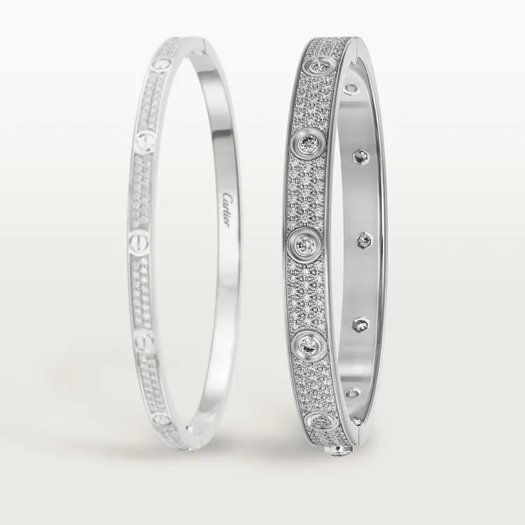 LOVE BRACELET, DIAMOND-PAVED