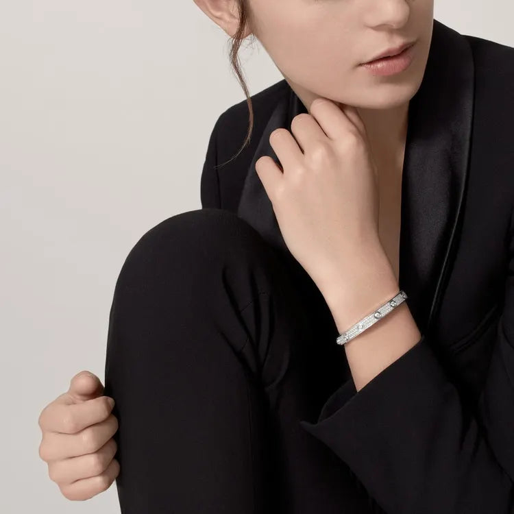LOVE BRACELET, DIAMOND-PAVED