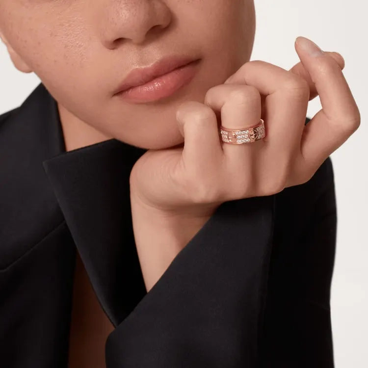LOVE RING, DIAMOND-PAVED [Best Selling]