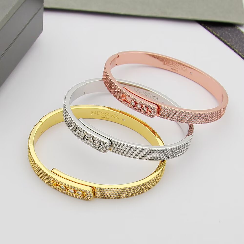 Move Noa Full Pavé Diamond Bangle Bracelet