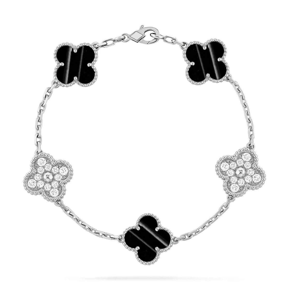 New  CLOVER 5 MOTIF PULSAR STONE BRACELET COLLECTION
