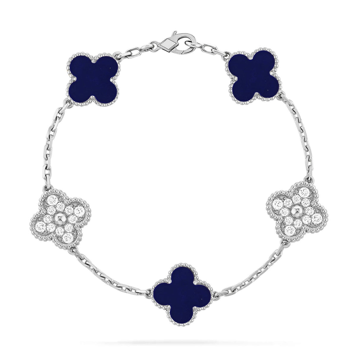 New CLOVER 5 MOTIF LAPIS LAZULI BRACELET COLLECTION