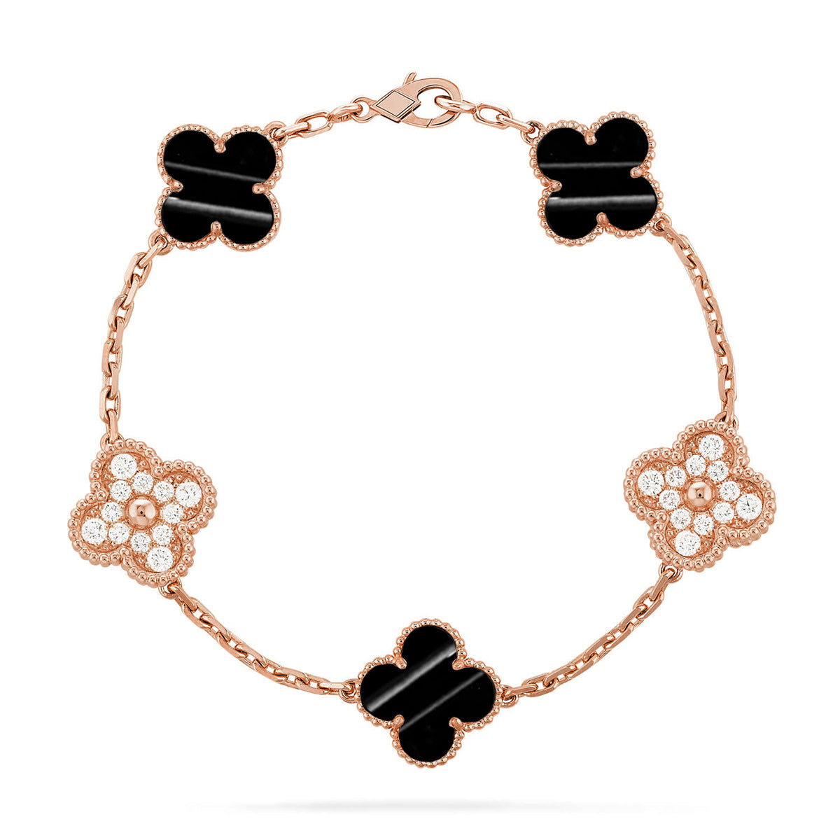 New  CLOVER 5 MOTIF PULSAR STONE BRACELET COLLECTION