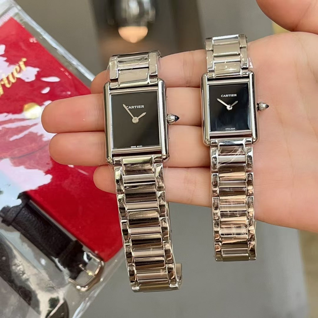Cartier Tank Must  Stainless steel strap Watch