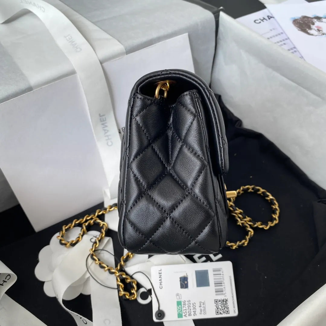 Chanel CF square with golden ball 1786