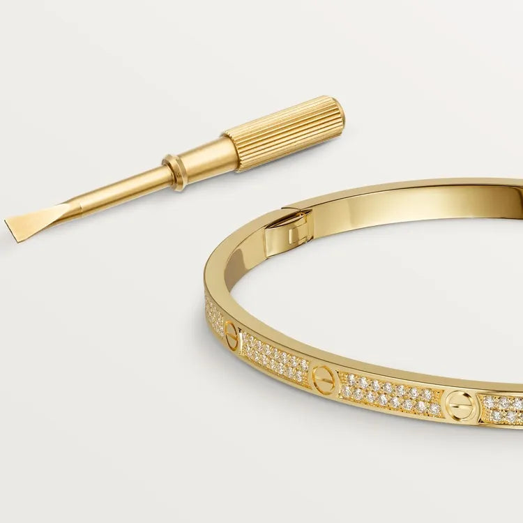LOVE BRACELET, SMALL MODEL, PAVED
