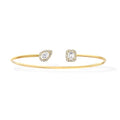 JONC FLEX MY TWIN TOI & MOI SILVER DIAMOND BRACELET