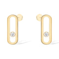 MOVE UNO SMALL 1 DIAMOND EARRINGS