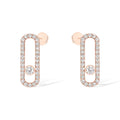 MOVE UNO STUD DIAMOND PAVED EARRINGS