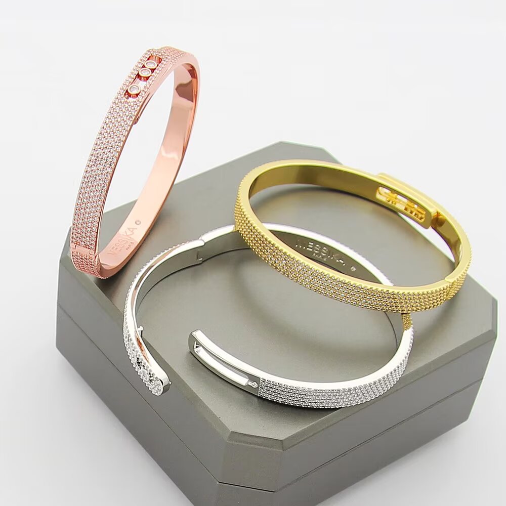 Move Noa Full Pavé Diamond Bangle Bracelet