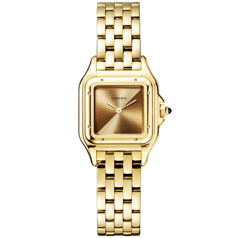 Panthère de Cartier Small Sunray Brown Dial 18ct Yellow Gold Watch