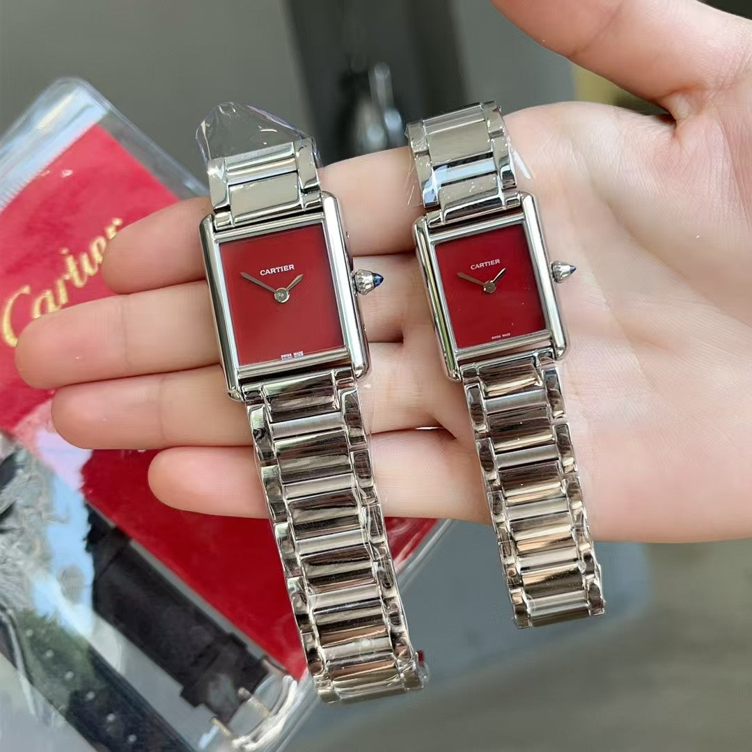 Cartier Tank Must  Stainless steel strap Watch
