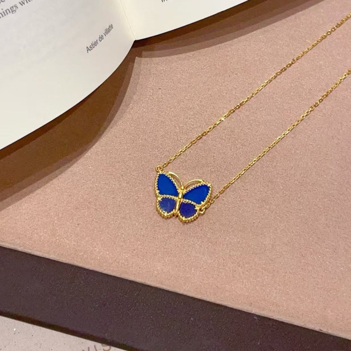 2026 BUTTERFLY BLUE   NECKLACE