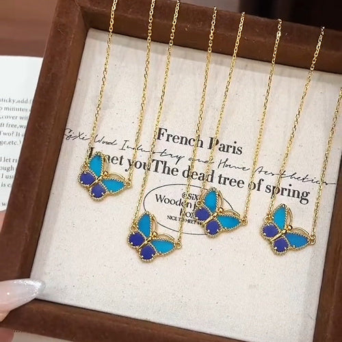 2026 BUTTERFLY BLUE   NECKLACE