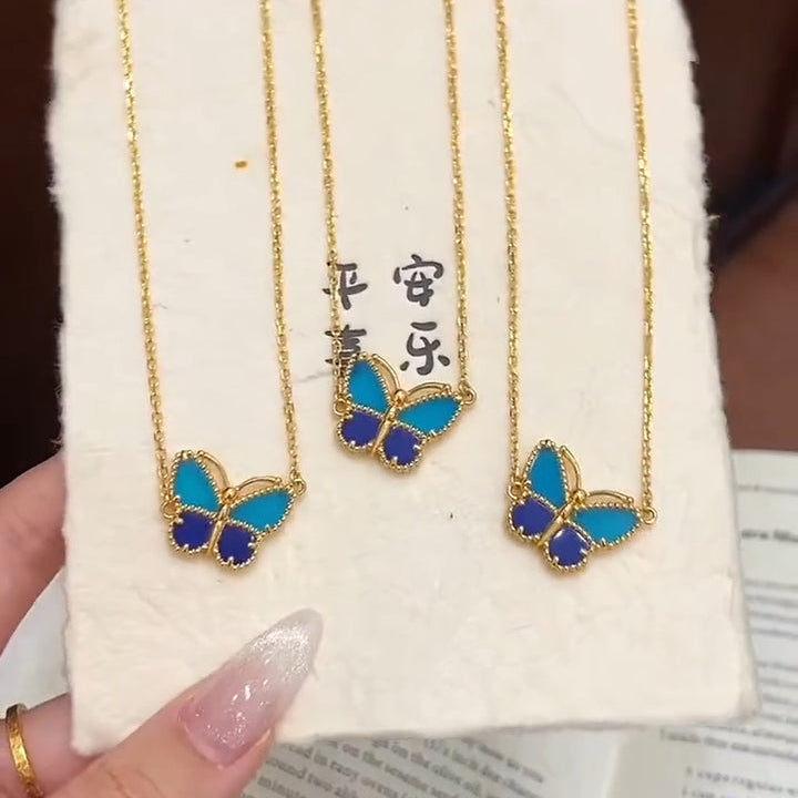 2026 BUTTERFLY BLUE   NECKLACE
