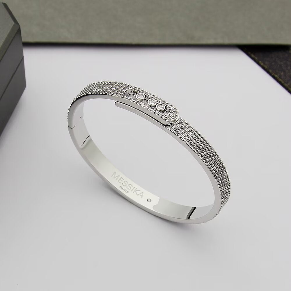 Move Noa Full Pavé Diamond Bangle Bracelet