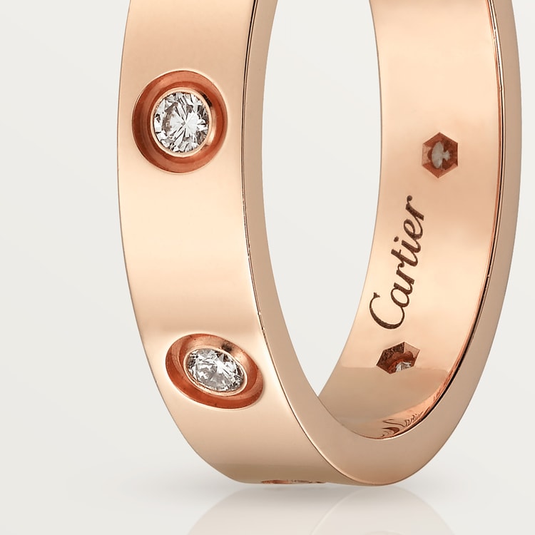 LOVE WEDDING BAND, 8 DIAMONDS