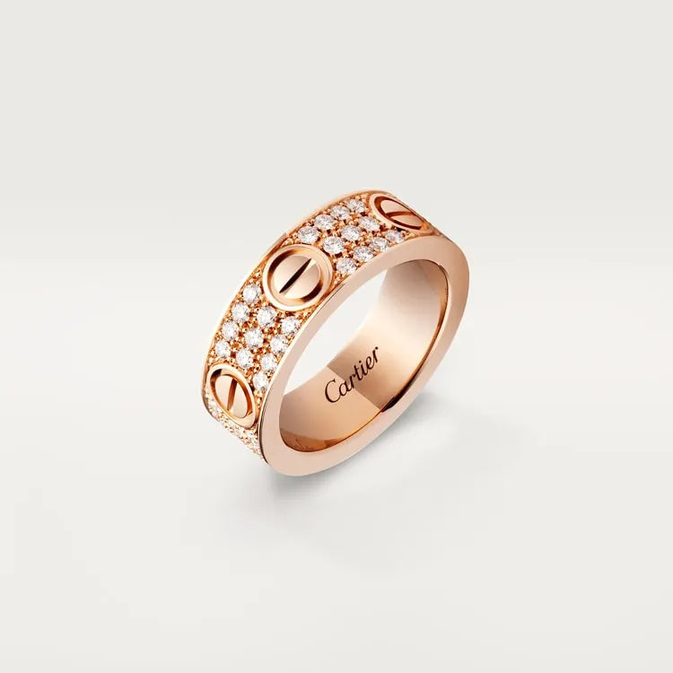 LOVE RING, DIAMOND-PAVED [Best Selling]