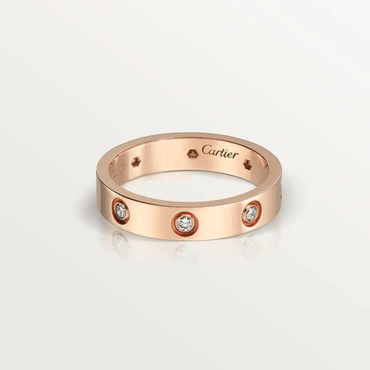 LOVE WEDDING BAND, 8 DIAMONDS