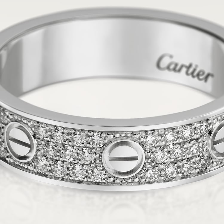 LOVE WEDDING BAND, DIAMOND-PAVED
