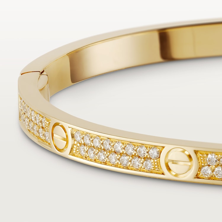 LOVE BRACELET, SMALL MODEL, PAVED