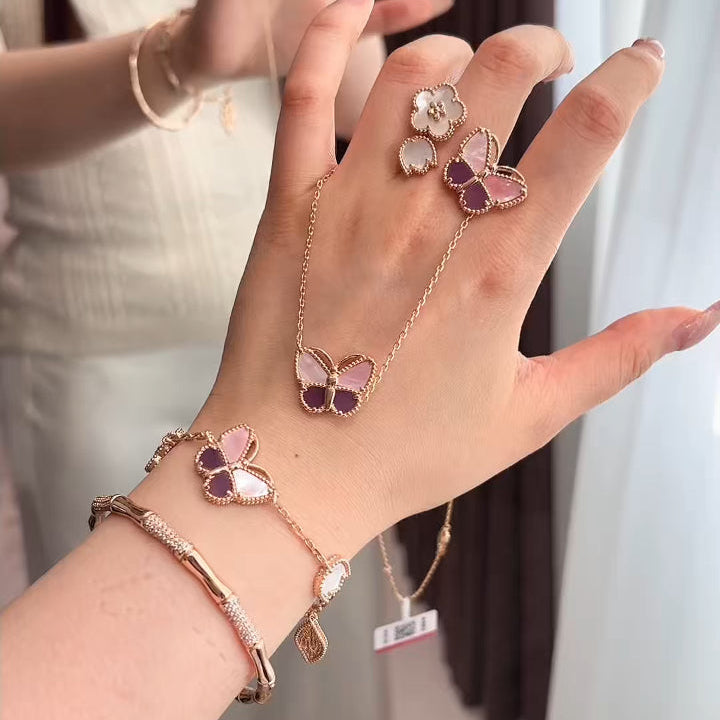 26 NEW CLOVER LUCKY LIGHT PURPLE SET