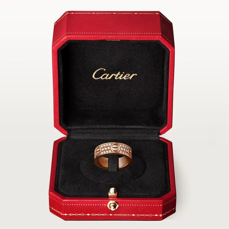 LOVE RING, DIAMOND-PAVED [Best Selling]