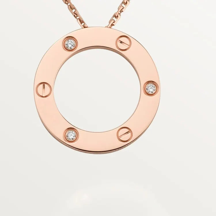 LOVE NECKLACE, 3 DIAMONDS