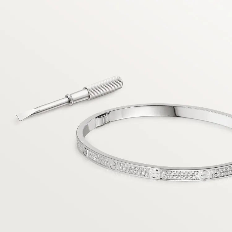 LOVE BRACELET, SMALL MODEL, PAVED