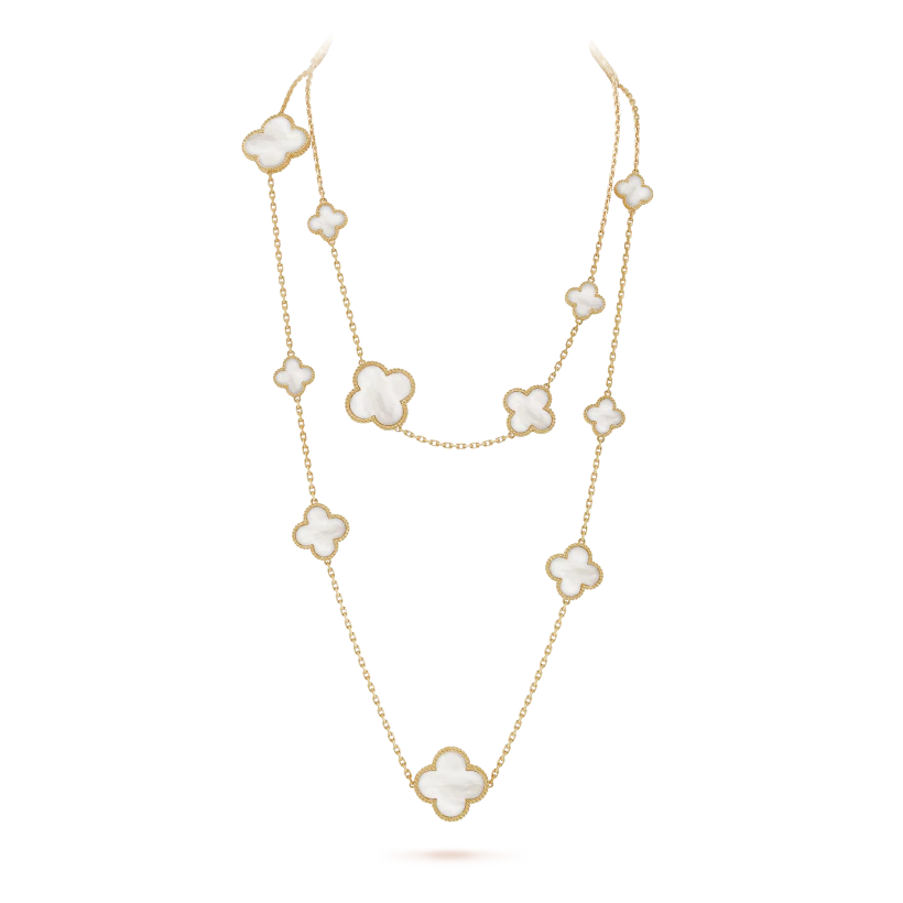 Van Cleef &Arpels Magic Alhambra Long Necklace, 16 Charms
