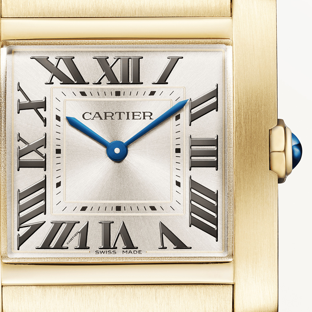 Tank Franaise Medium 18ct Yellow Gold Ladies Bracelet Watch