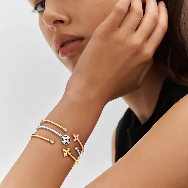 LV Louis Vuitton IDYLLE BLOSSOM TWIST BRACELET Q95536