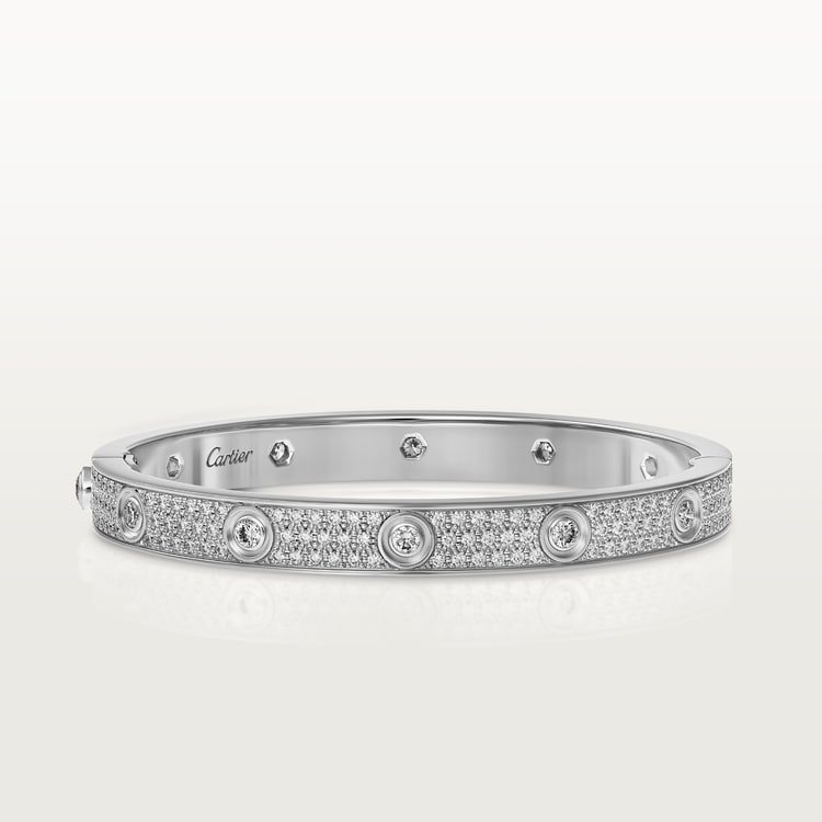 LOVE BRACELET, DIAMOND-PAVED