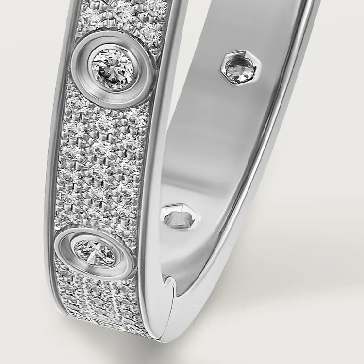 LOVE BRACELET, DIAMOND-PAVED