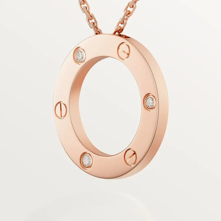 LOVE NECKLACE, 3 DIAMONDS