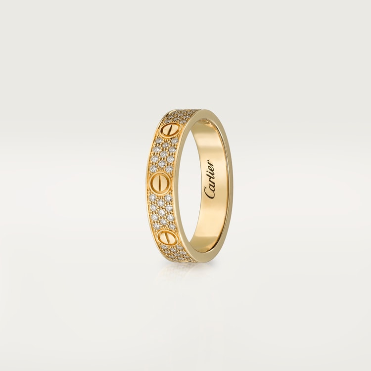 LOVE WEDDING BAND, DIAMOND-PAVED