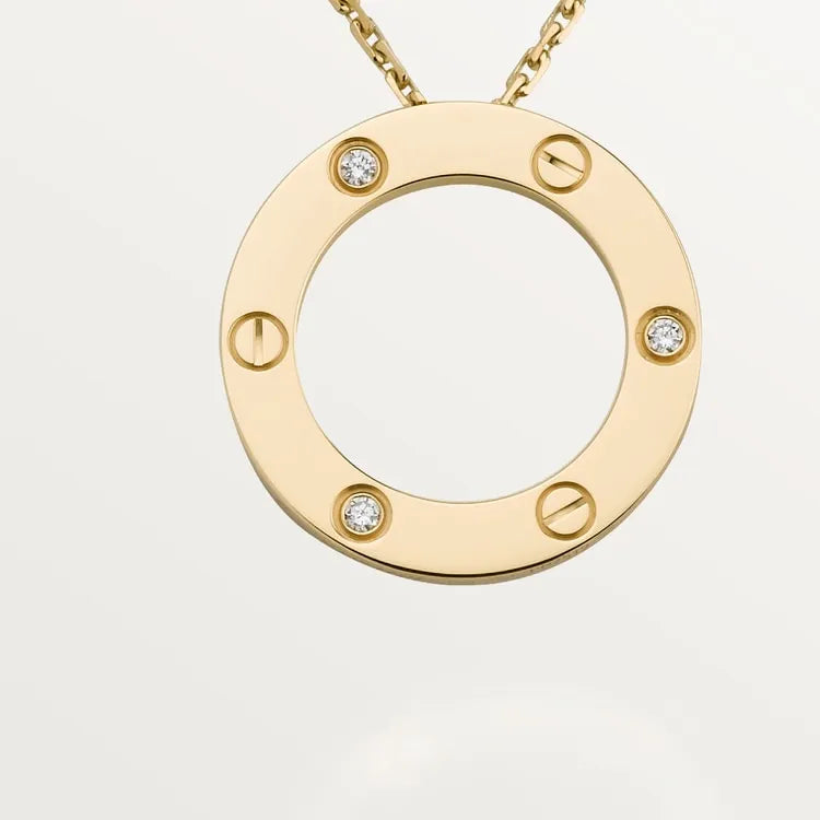 LOVE NECKLACE, 3 DIAMONDS