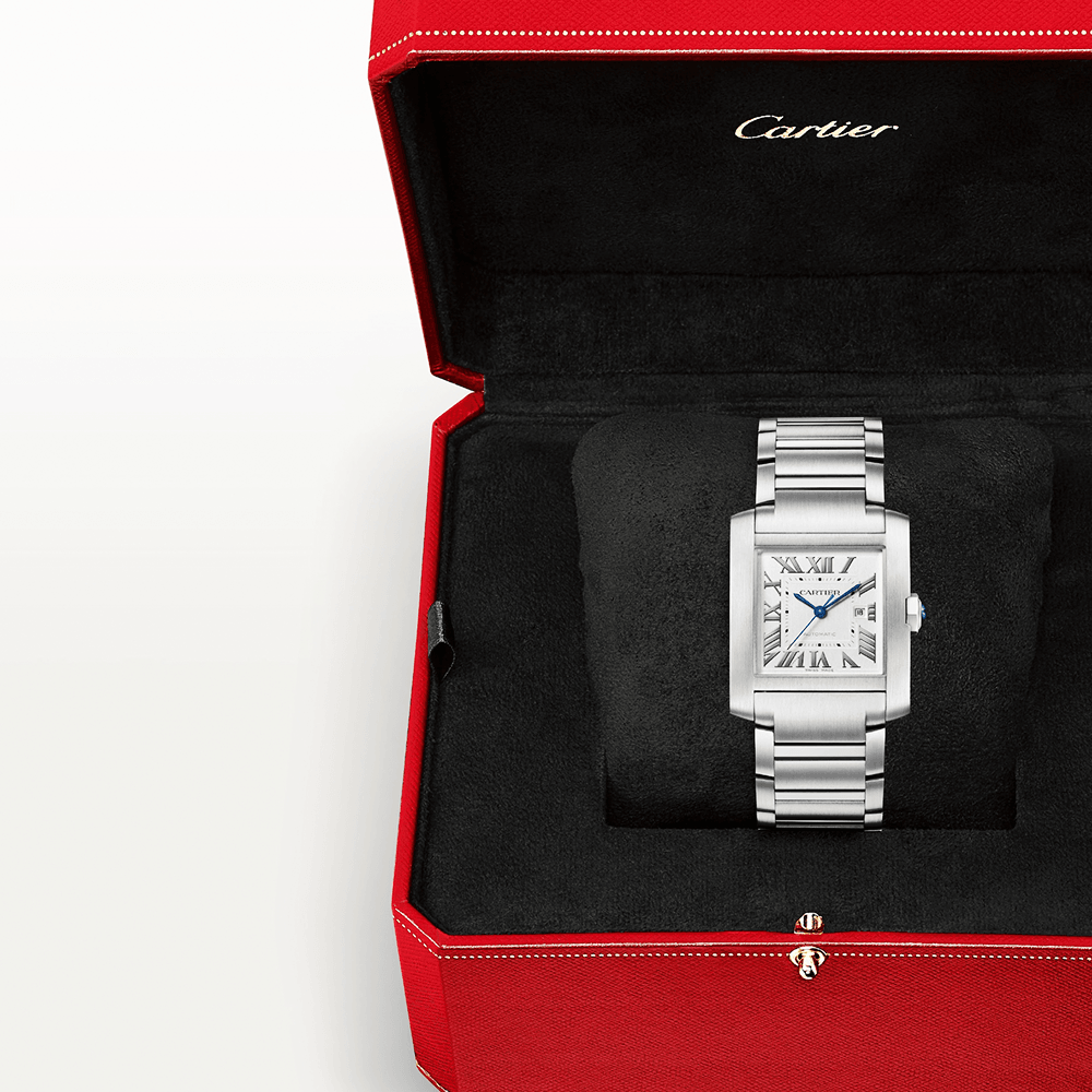 Tank Franaise Large Automatic Steel Bracelet Watch