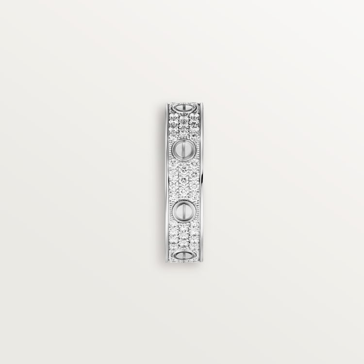 LOVE WEDDING BAND, DIAMOND-PAVED