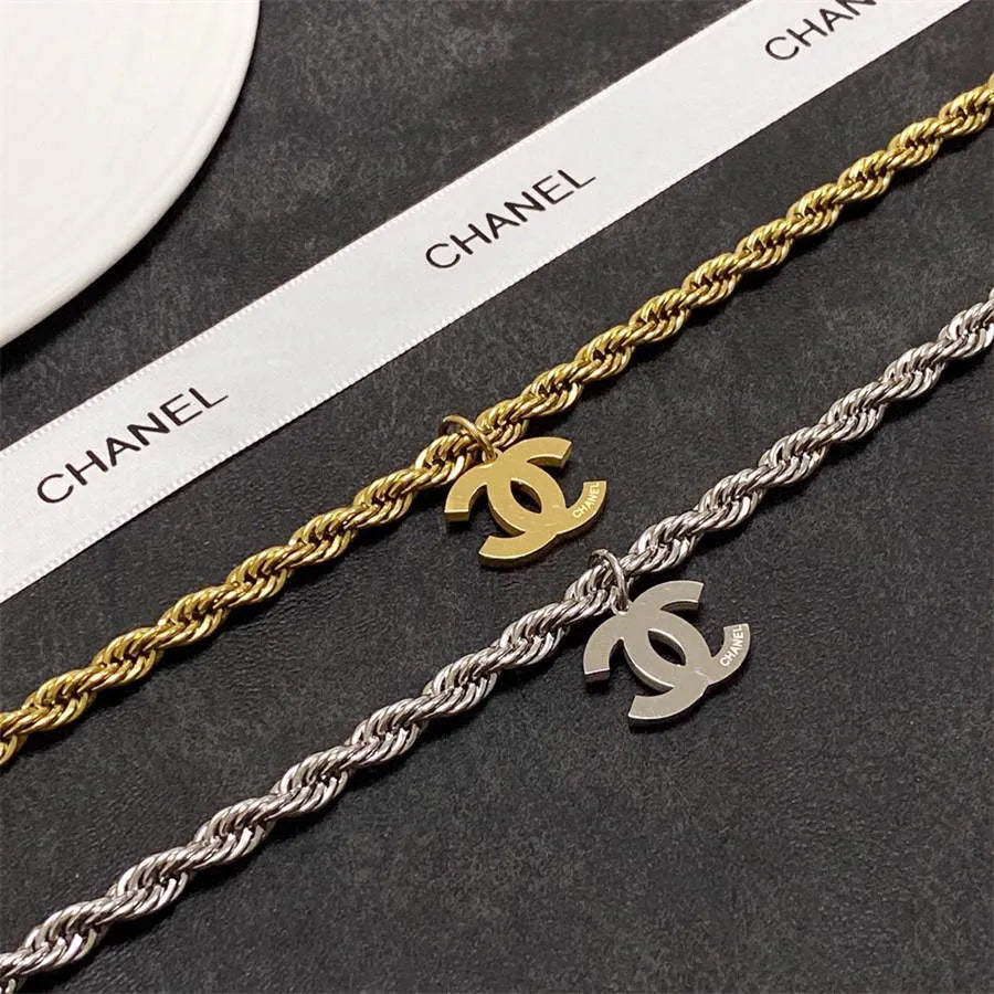 Chanel double C thick chain necklace