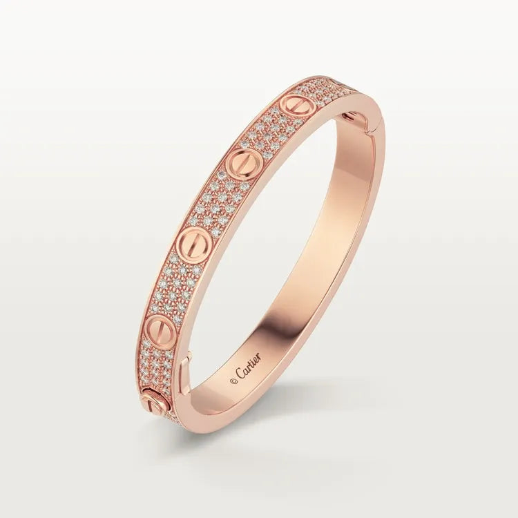 LOVE BRACELET, DIAMOND-PAVED