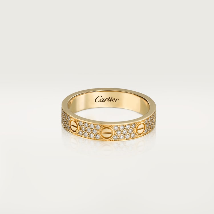LOVE WEDDING BAND, DIAMOND-PAVED