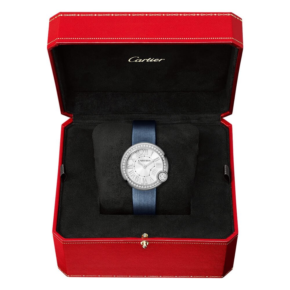 Ballon Blanc de Cartier 30mm Diamond Set Bezel Ladies Watch
