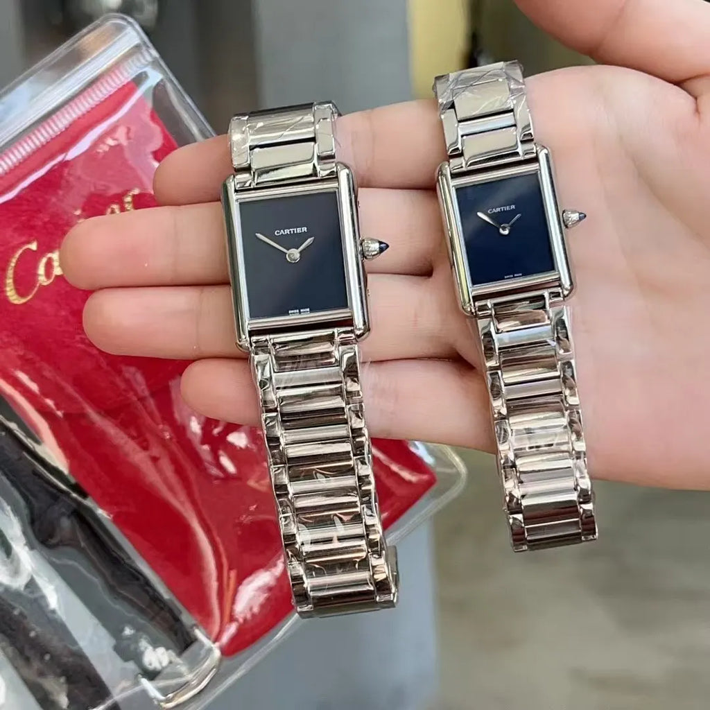 Cartier Tank Must  Stainless steel strap Watch