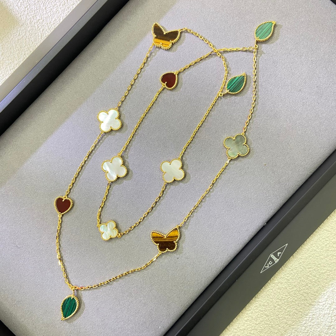 Lucky Alhambra Long Necklace-12 Designs