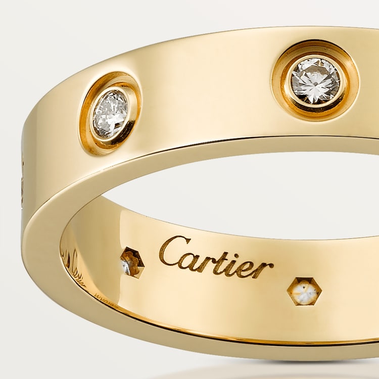 LOVE WEDDING BAND, 8 DIAMONDS