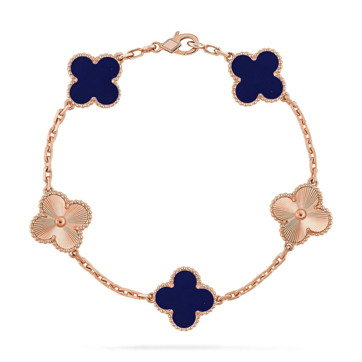New CLOVER 5 MOTIF LAPIS LAZULI BRACELET COLLECTION