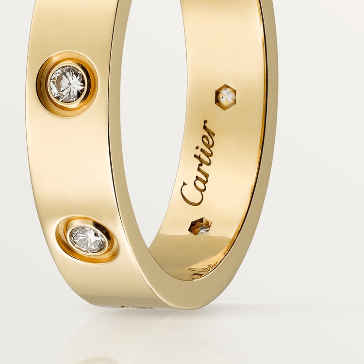 LOVE WEDDING BAND, 8 DIAMONDS