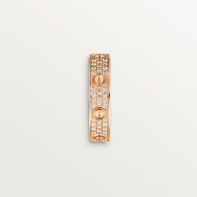LOVE WEDDING BAND, DIAMOND-PAVED